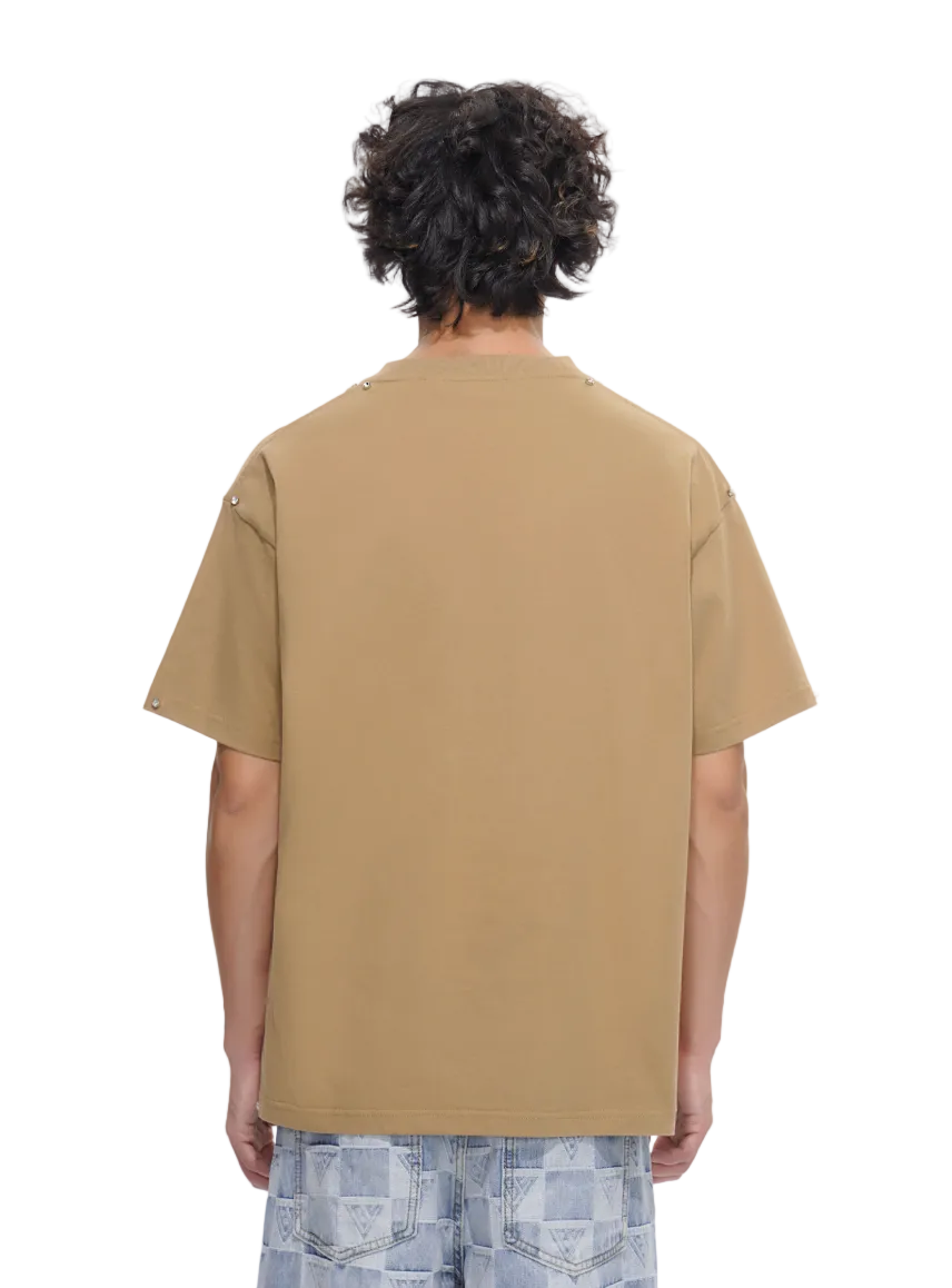 VALABASAS| STANDARD GEMSTONE TEE KHAKI