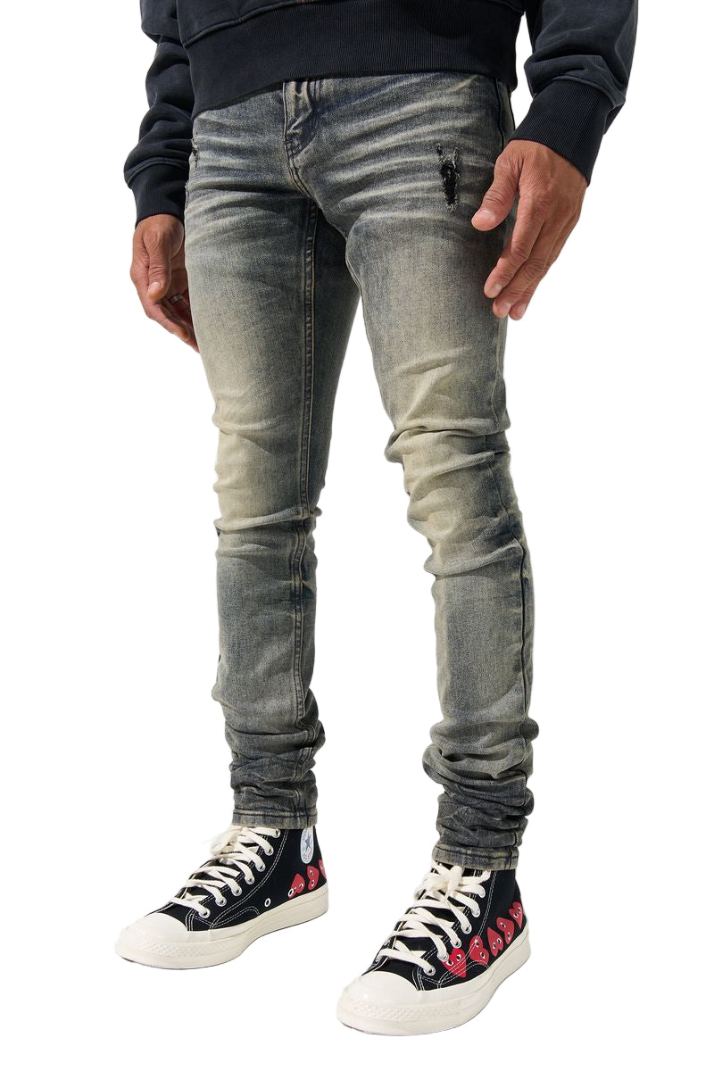 SERENEDE| GUNMETAL JEANS