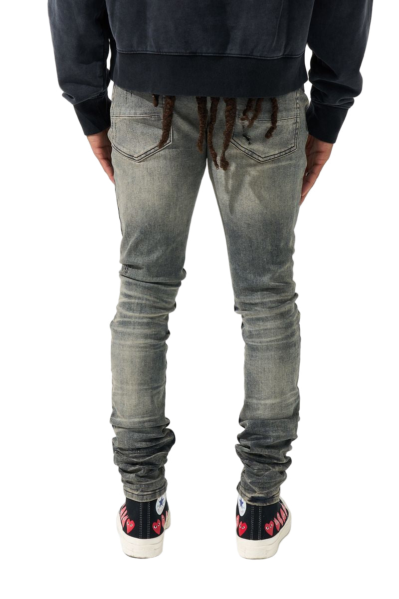 SERENEDE| GUNMETAL JEANS