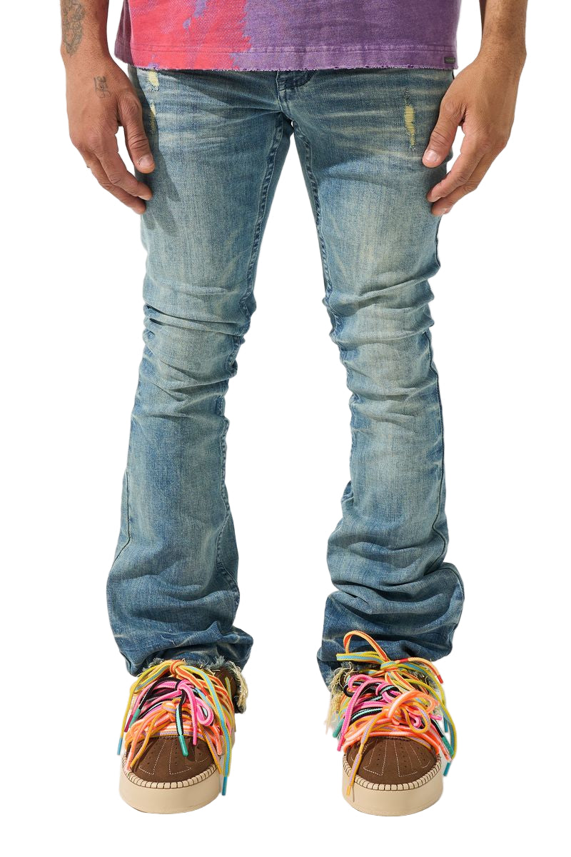 SERENEDE| NEPTUNE STACKED JEANS
