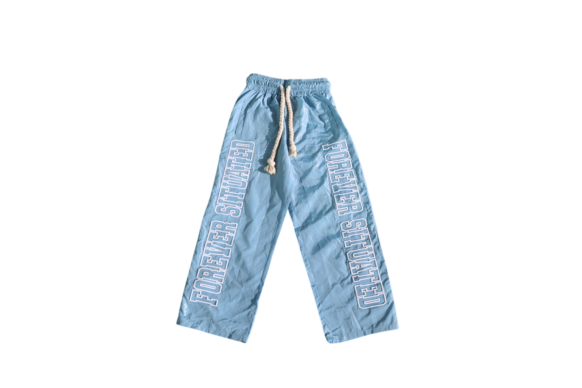 FOREVER SITUATED| NYLON TRACK PANTS