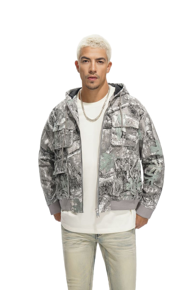 VALABASAS| STALKER GREY FOREST JACKET