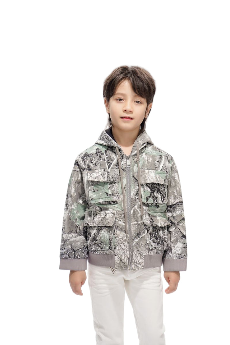 VALABASAS| KIDS STALKER GREY FOREST JACKET