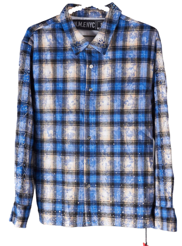NME NYC| FLANNEL HOL BLUE 07