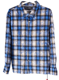 NME NYC| FLANNEL HOL BLUE 07