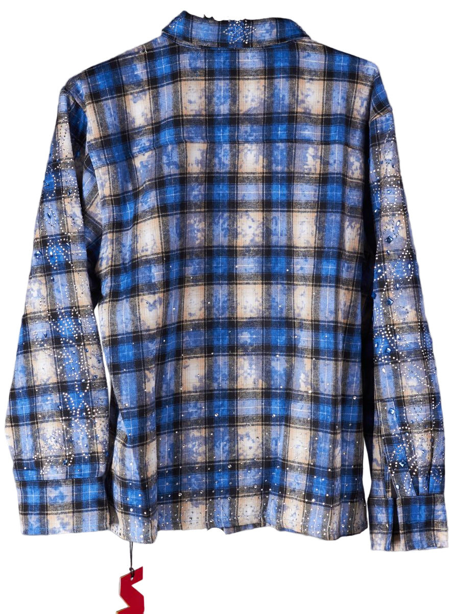 NME NYC| FLANNEL HOL BLUE 07