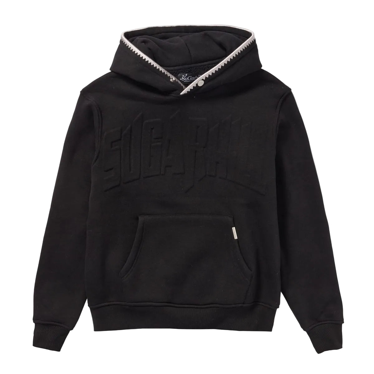 SUGARHILL| STARING EMBOSSED HOODIE BLACK