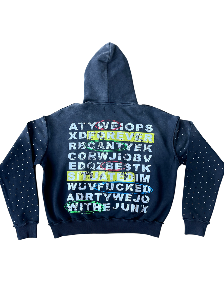 FOREVER SITUATED| HELLO FOREVER ZIP UP HOODIE