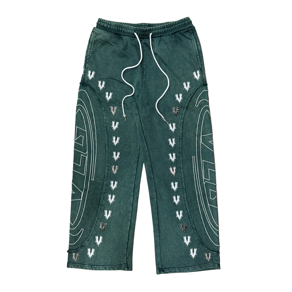 VILLAGE| CHROME PANEL SWEATPANTS GREEN