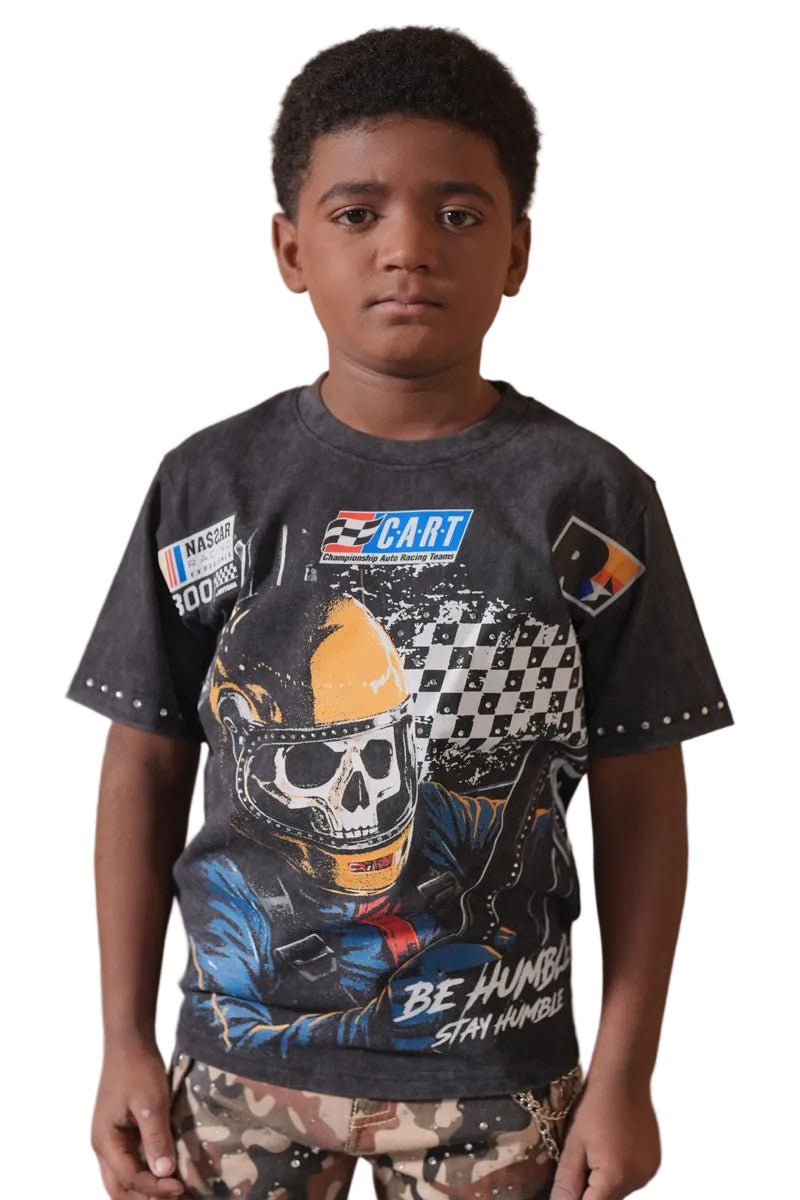 ELITE| KIDS FAST CAR EMBELLISHED TEE