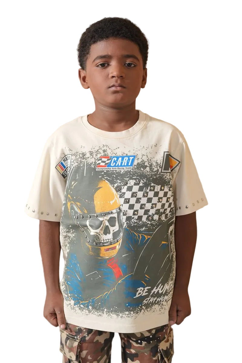 ELITE| KIDS FAST CAR EMBELLISHED TEE