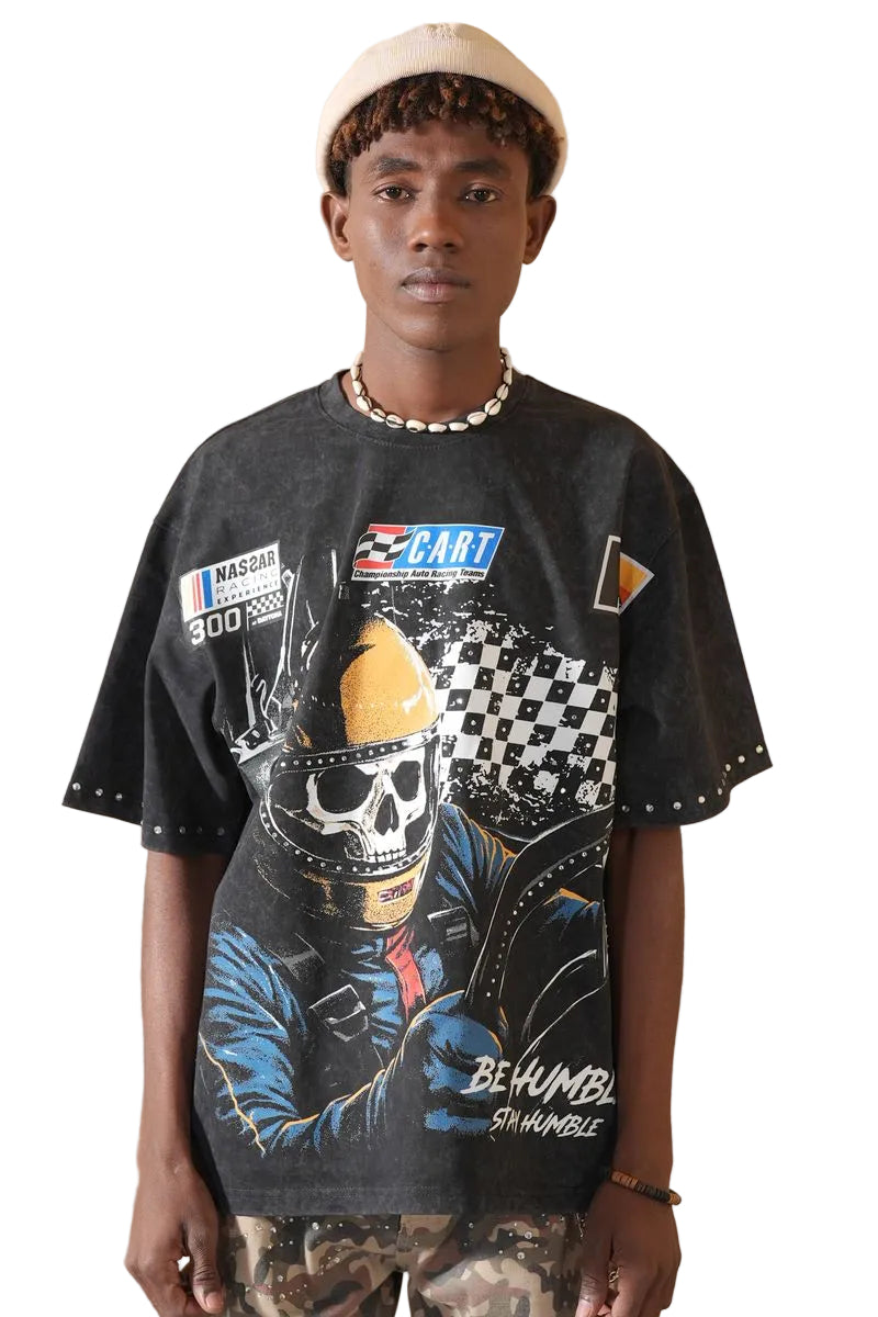 ELITE| FAST WASHED HEAVY EMBELLISHED TEE