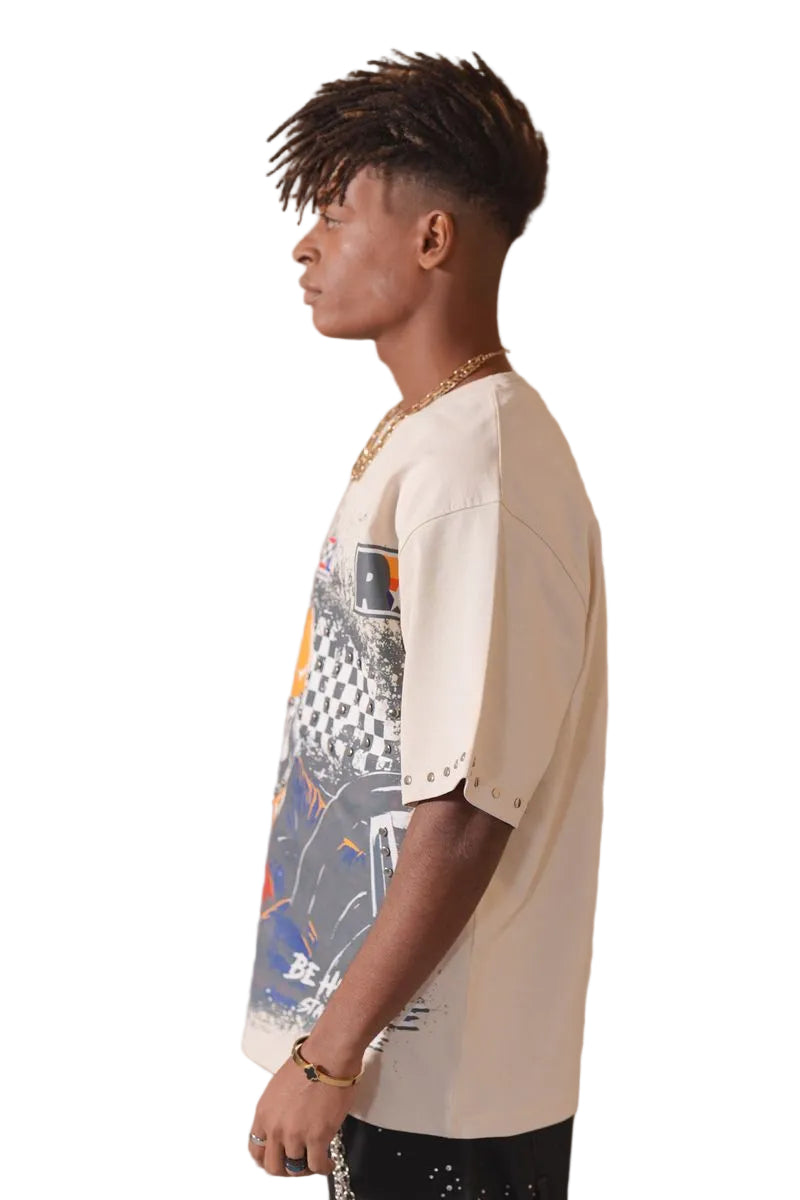 ELITE| FAST WASHED HEAVY EMBELLISHED TEE