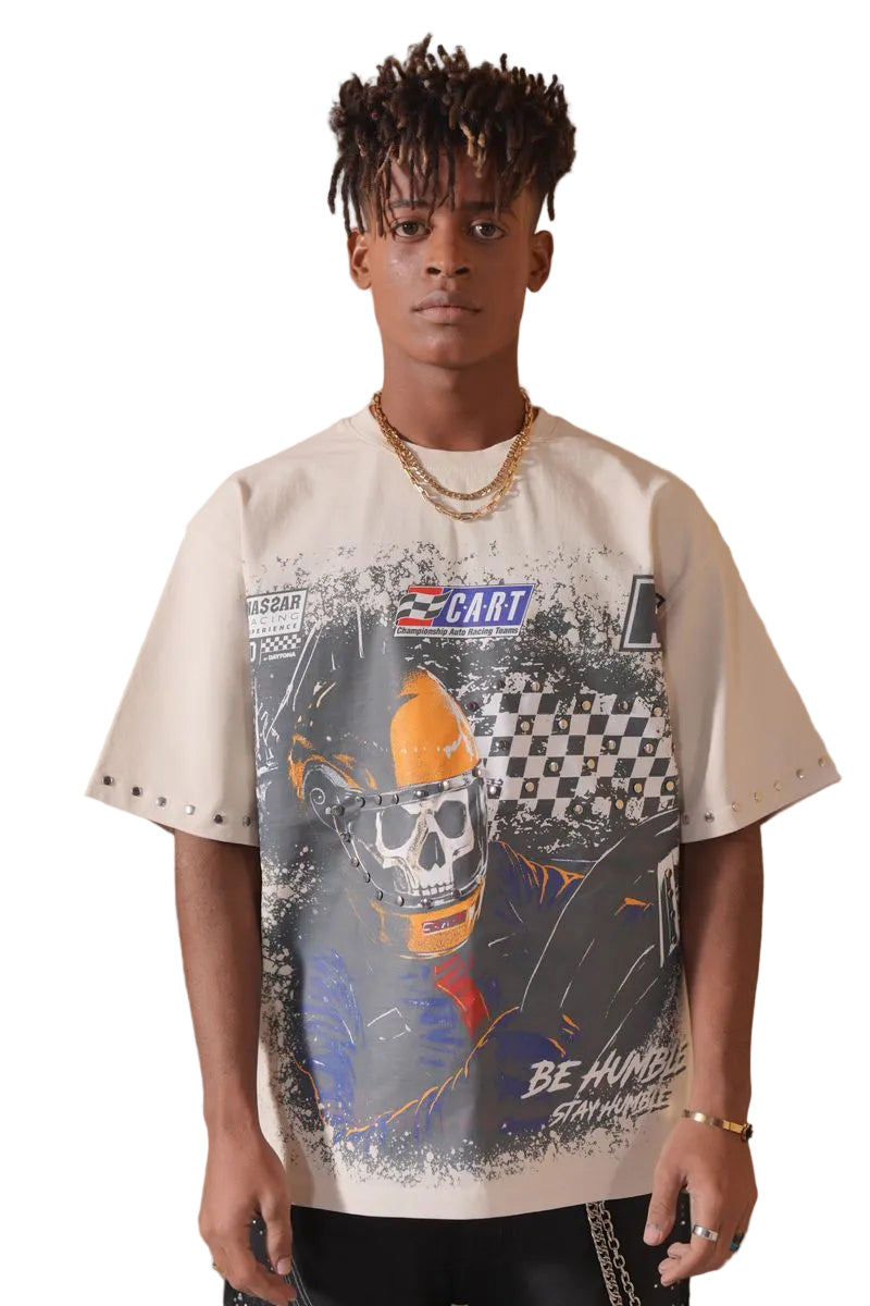 ELITE| FAST WASHED HEAVY EMBELLISHED TEE