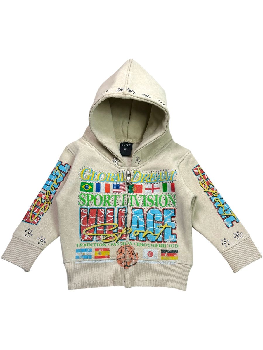 ELITE| INFANTS GLOBAL DREAMS ZIP UP HOODIE