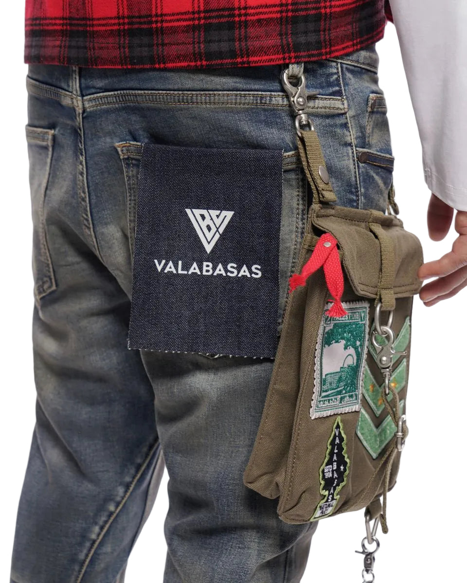 VALABASAS| STORY DIRTY BLUE STACKED JEAN