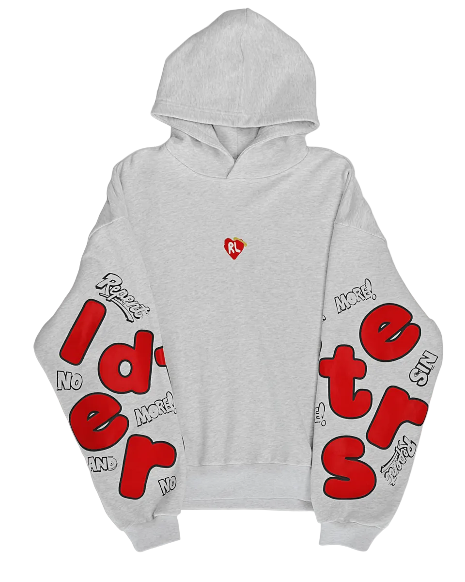 RED LETTERS| NO MORE SIN SCATTERED HOODIE