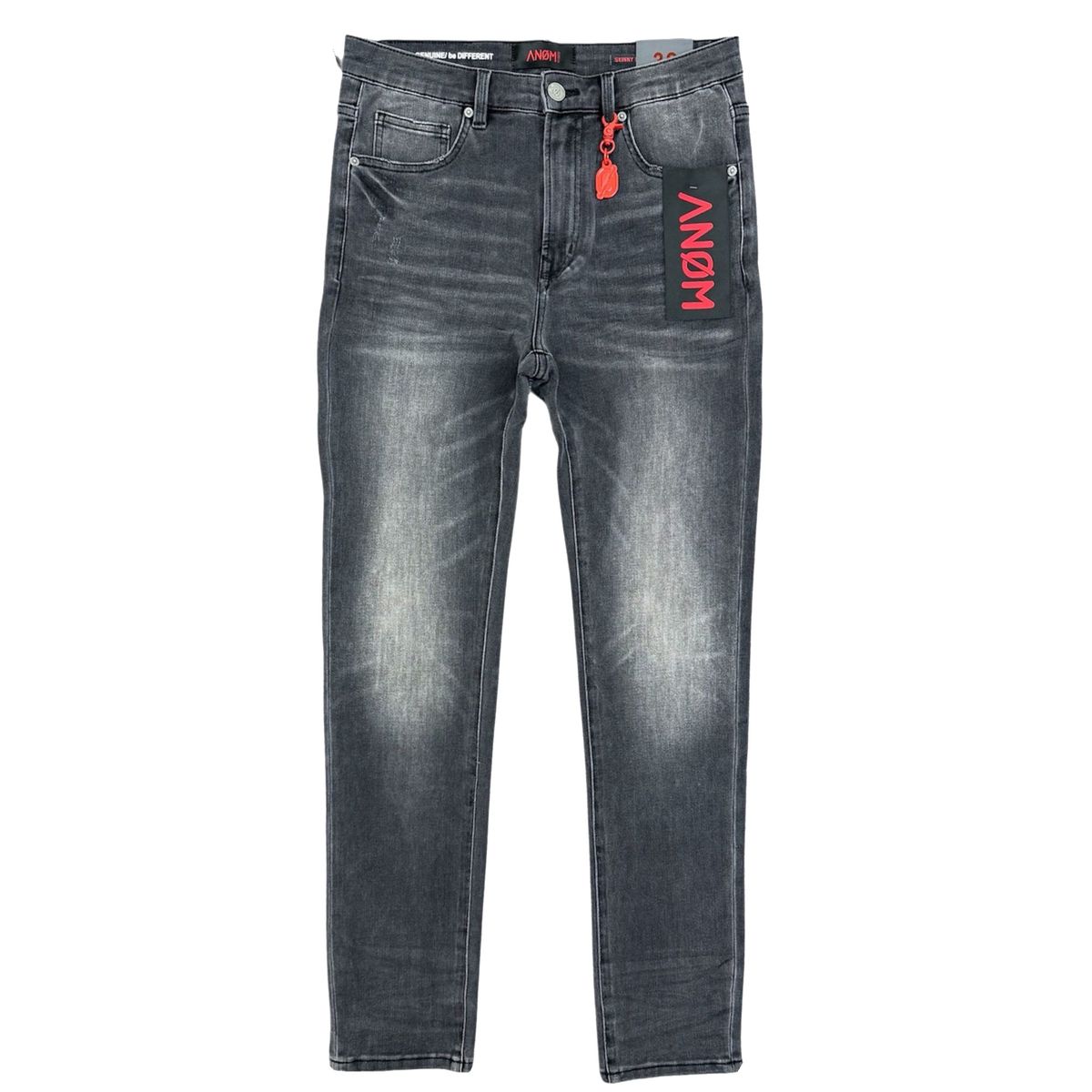 ANOM| 360 SKINNY DARK GREY WASH JEANS