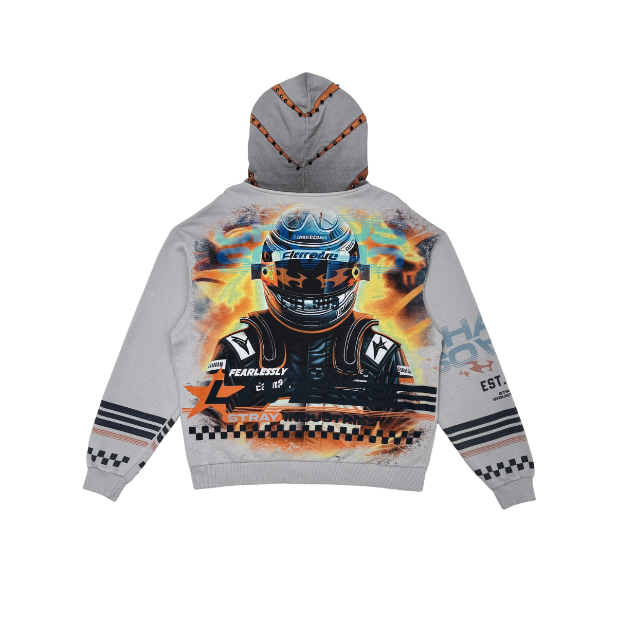 STRAY| LIVE FEARLESSLY ZIP UP HOODIE