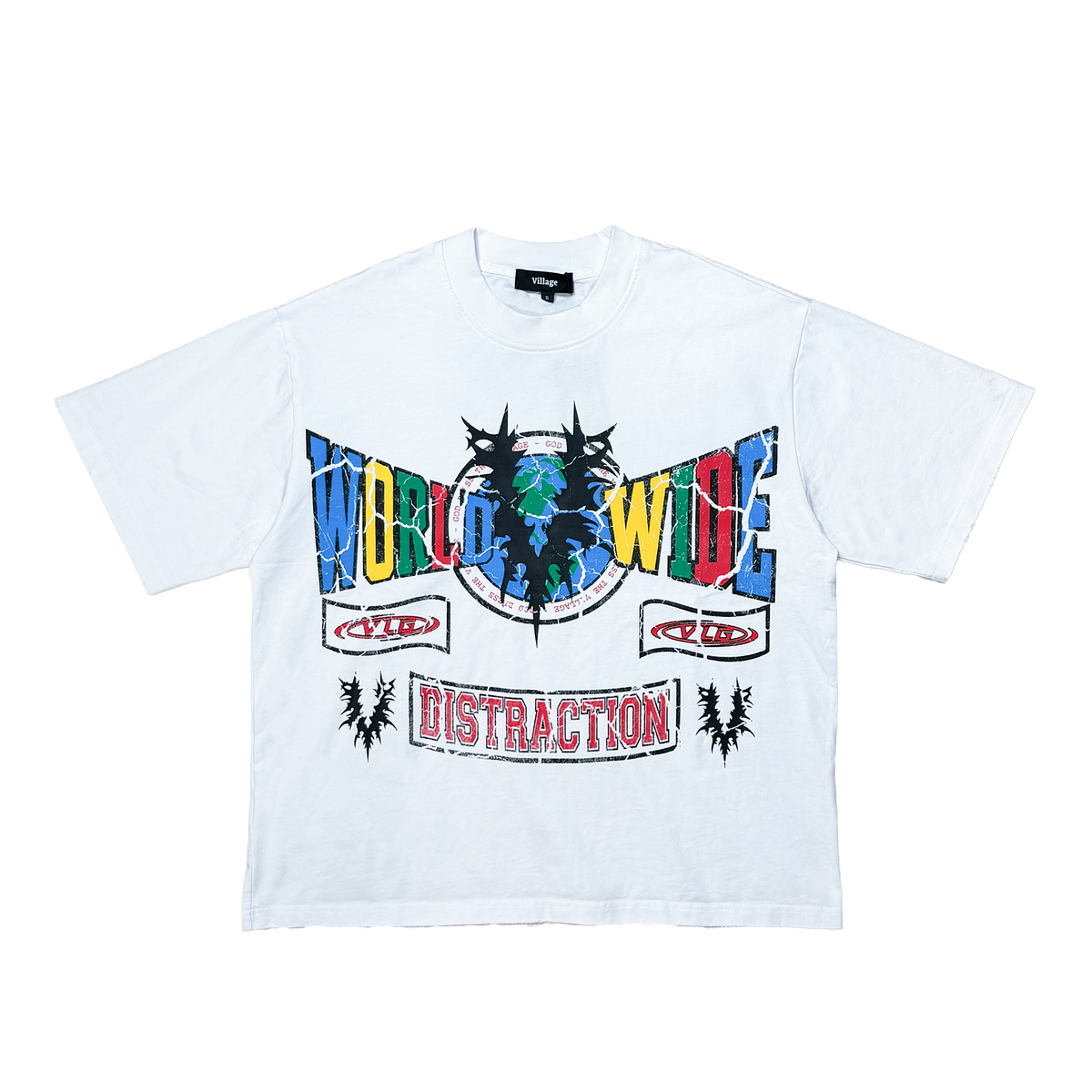 VTILTED|WORLDWIDE DISTRACTION TEE WHITE