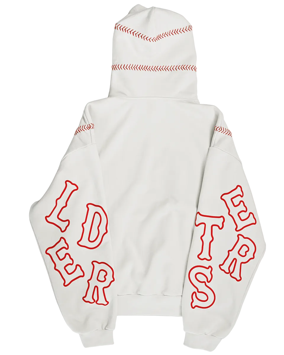 RED LETTERS| RED STITCHES SCATTERED HOODIE