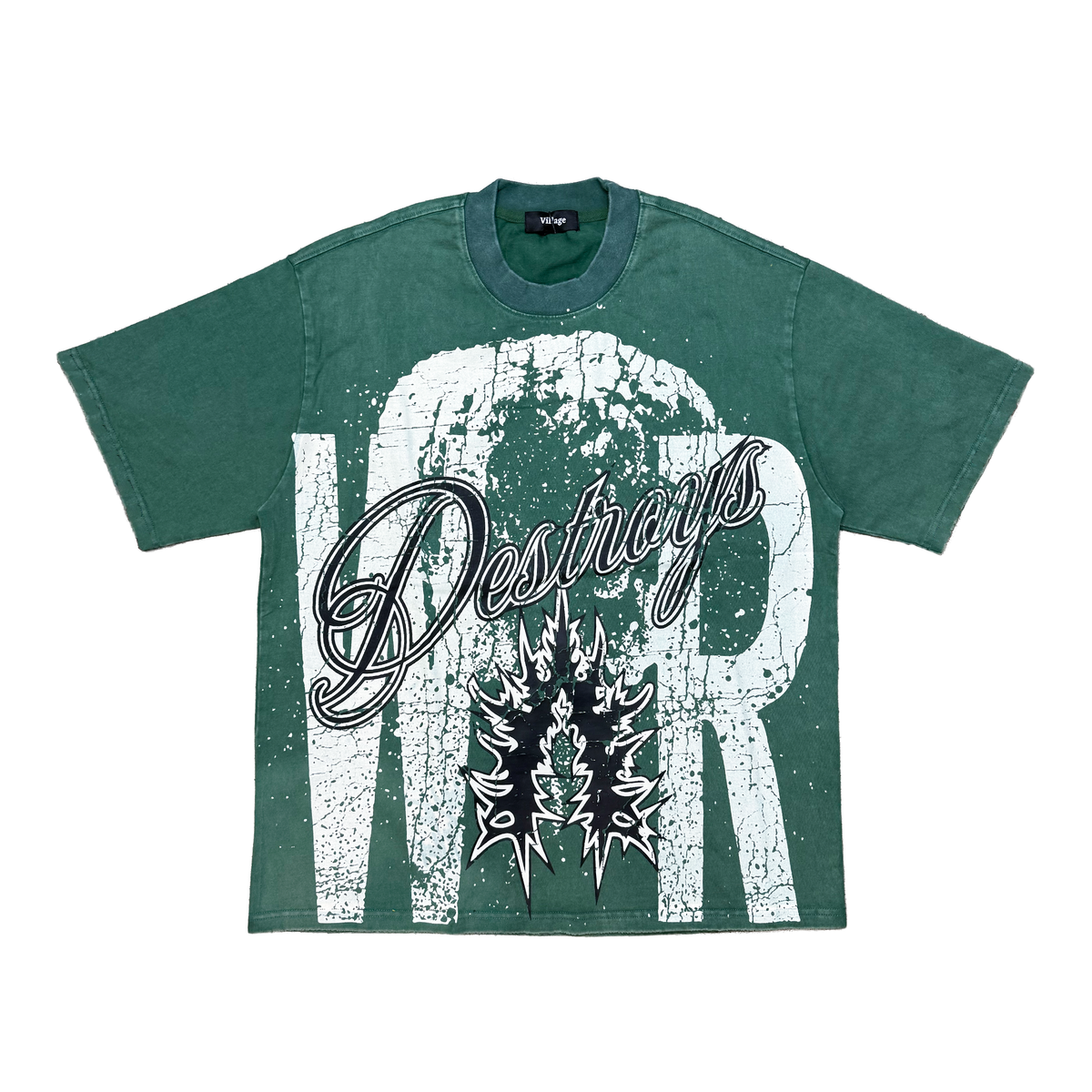 VTILTED|WAR DESTORYS TEE GREEN