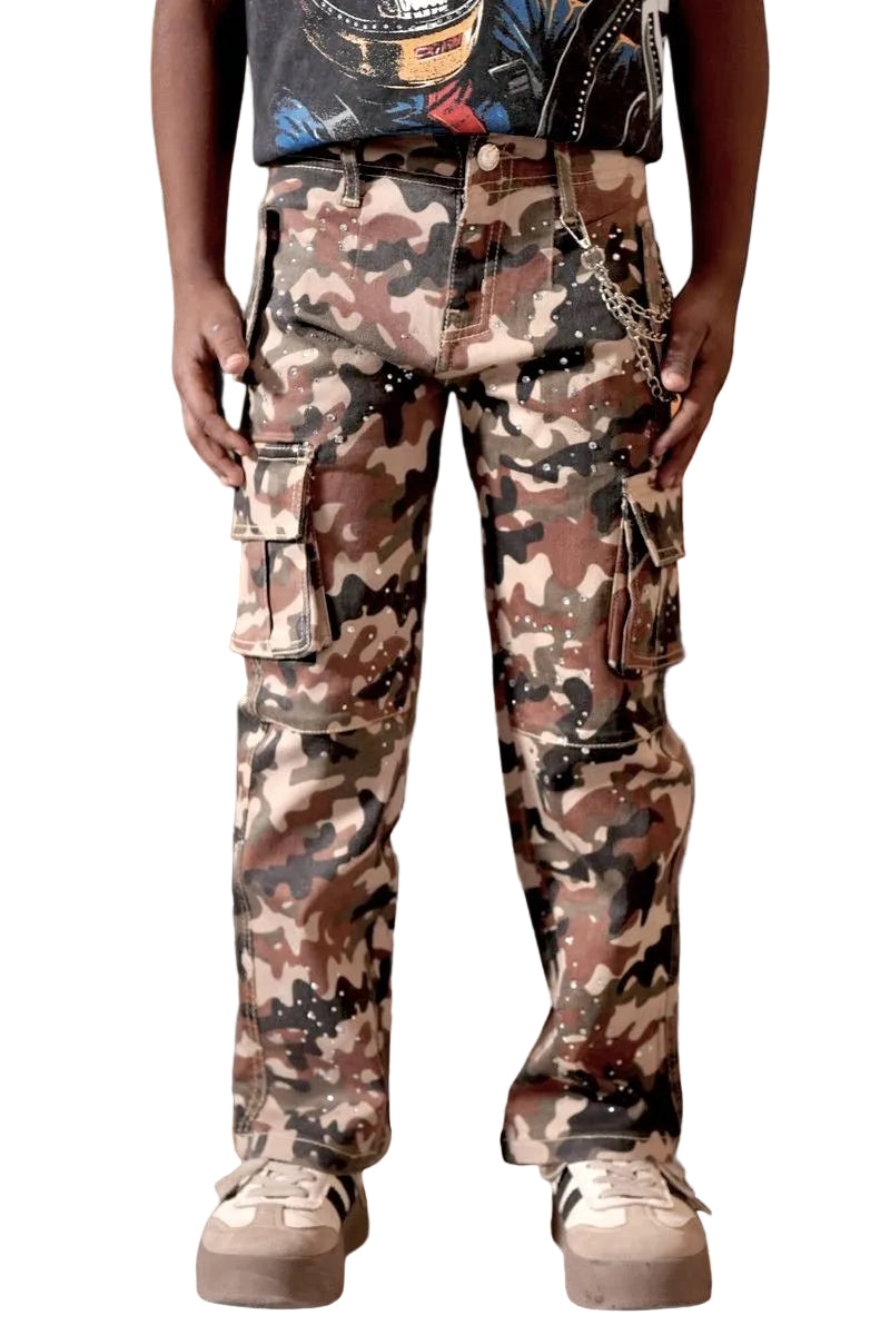 ELITE| KIDS CAMO EMBELLISHED DENIM