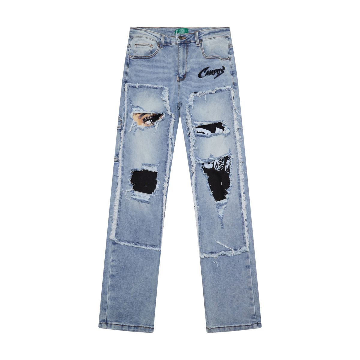 CAMPUS GOODS| MIRAGE STRAIGHT LEG DENIM LT BLUE