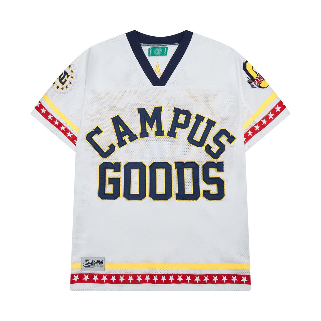 CAMPUS GOODS| VALOR VARSITY JERSEY WHITE