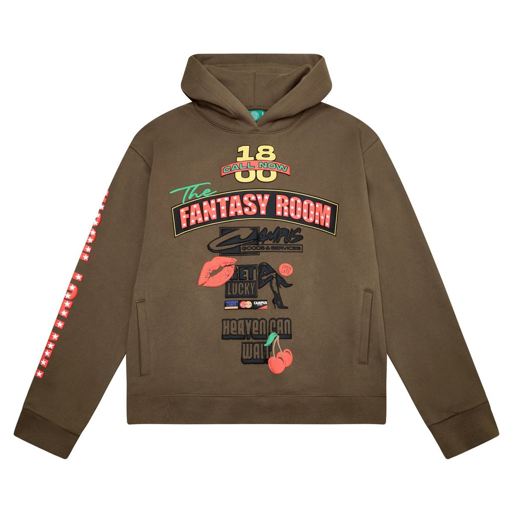 CAMPUS GOODS| VICE HOODIE BROWN