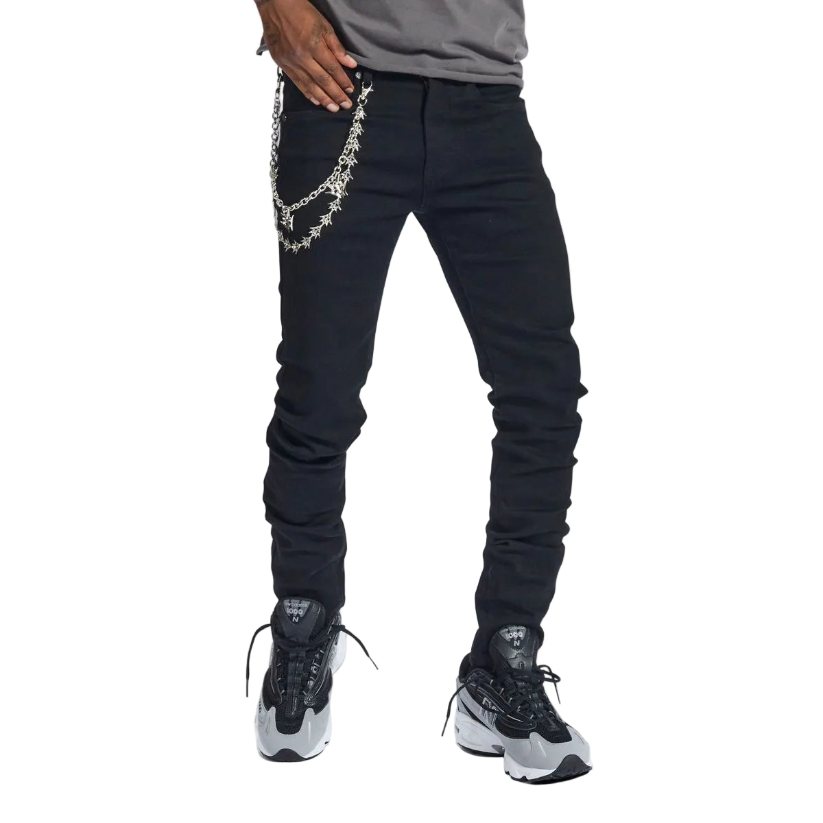 MELEE| NOCTIS SKINNY JEANS JET BLACK