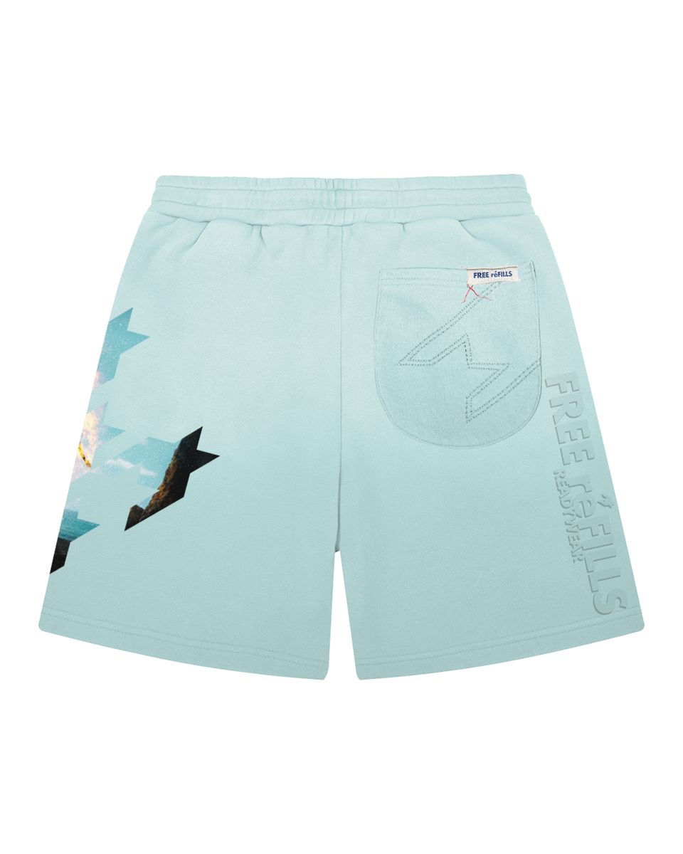 STARBURN FLARED SHORTS MINT