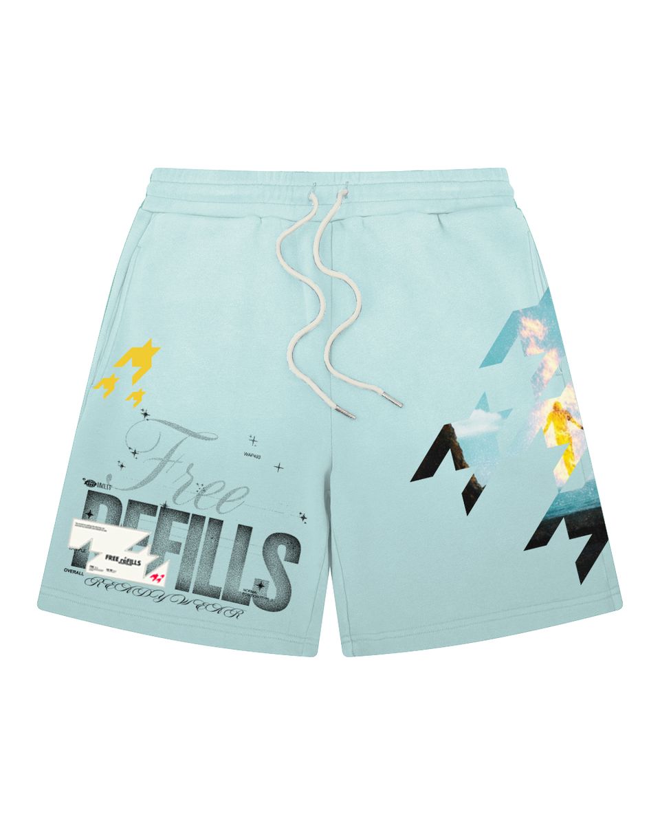 STARBURN FLARED SHORTS MINT