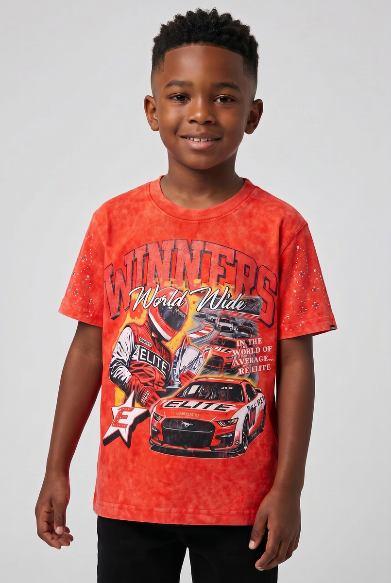 KIDS WINNERS EMBELLISHED TEE