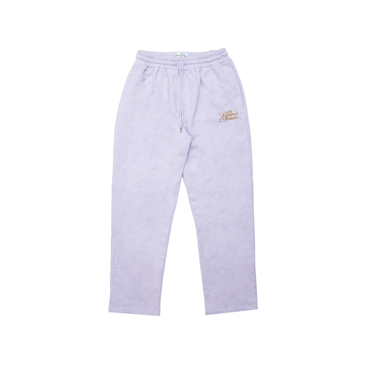 BY APPT ONLY PAST BEHIND US SWEATS in PURPLE, front flat lay