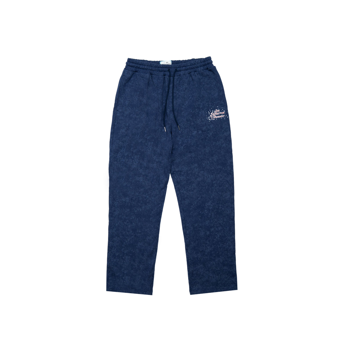 BY APPT ONLY PAST BEHIND US SWEATS in BLUE, front flat lay