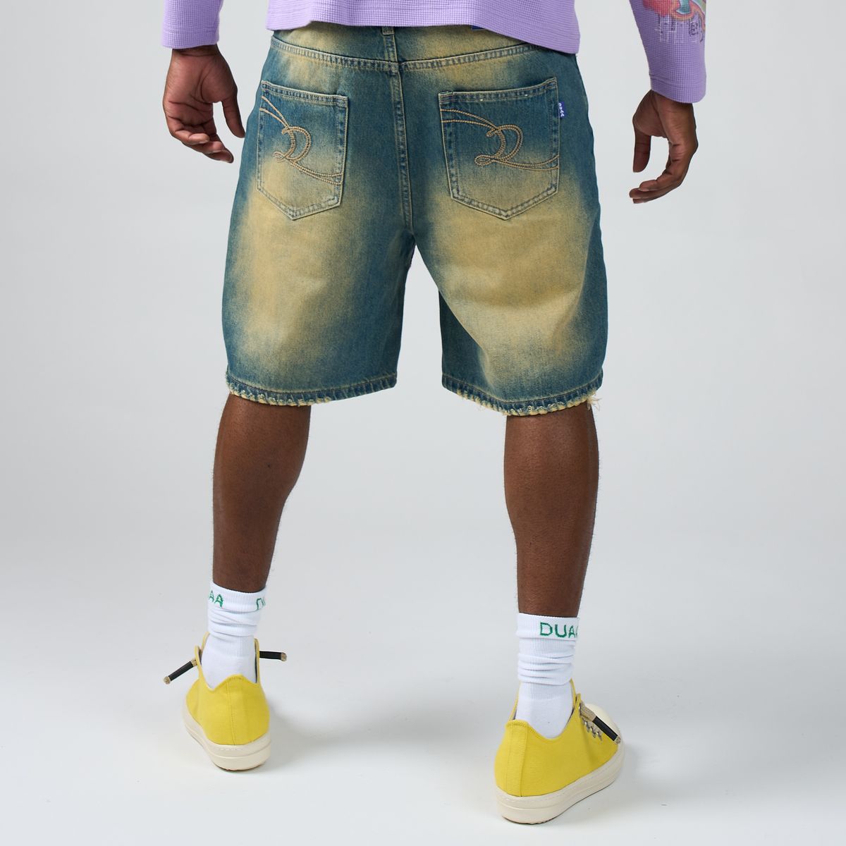 DUAA| WALL BLUE DENIM SHORT