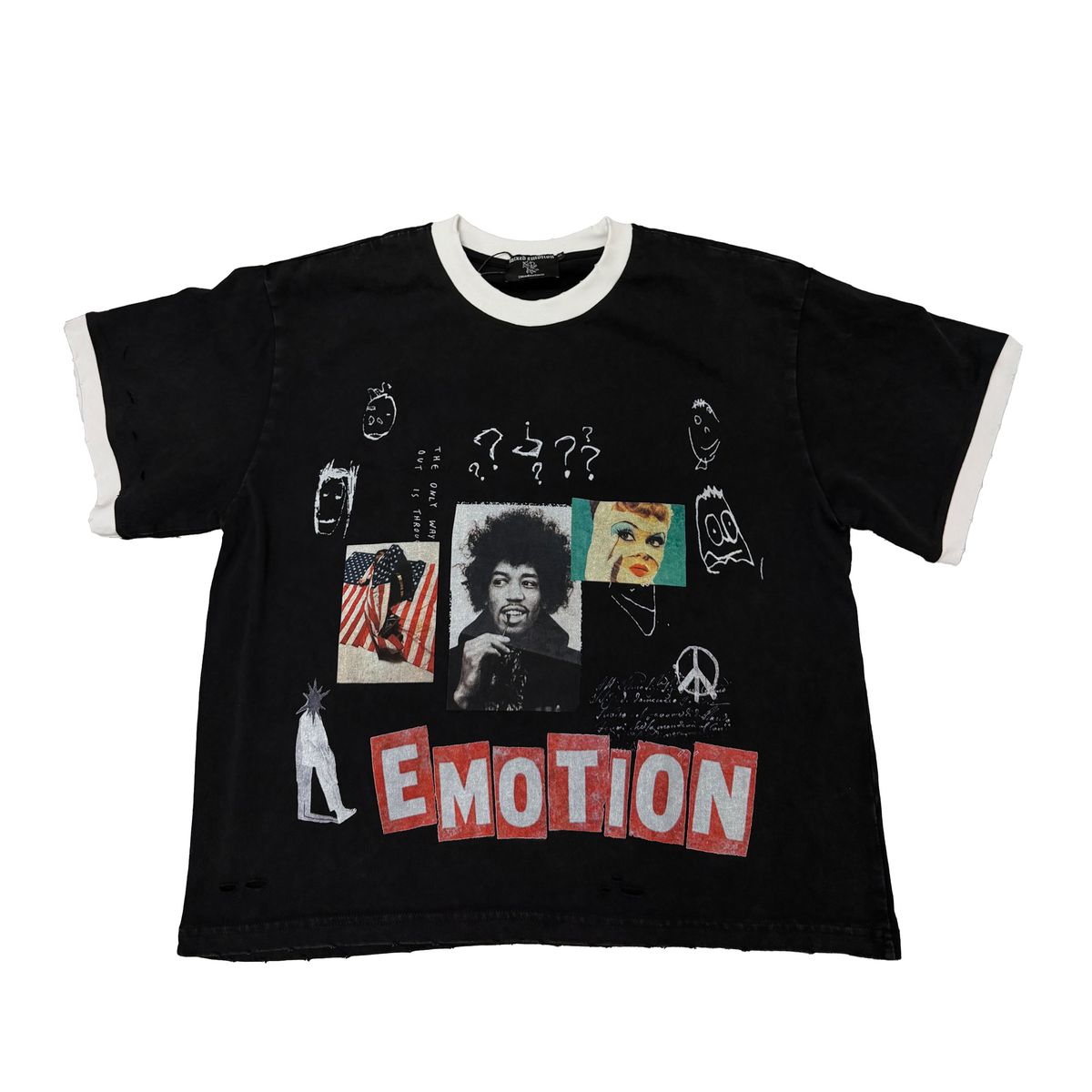 MIXED EMOTION| STATIC BLACK TEE