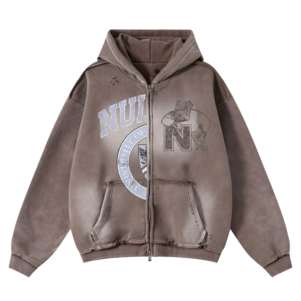 UNIVERSITY ZIP-UP HOODIE