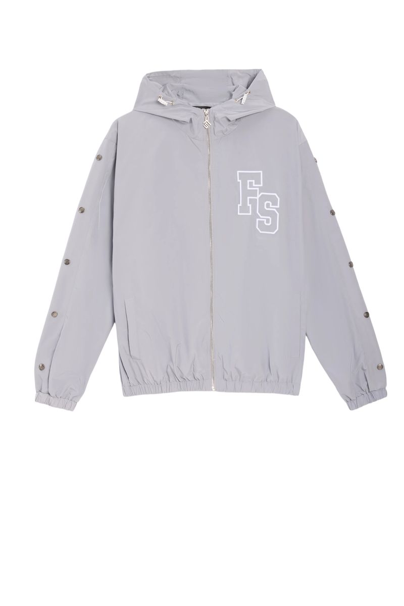 NYLON TRACK JACKET GREY