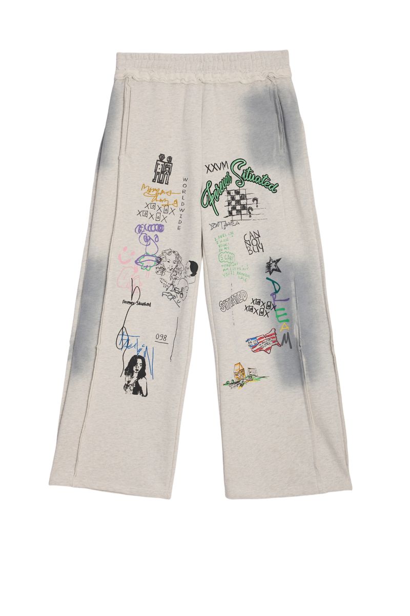 SITUATED ALL OVER PRINT SWEATPANTS