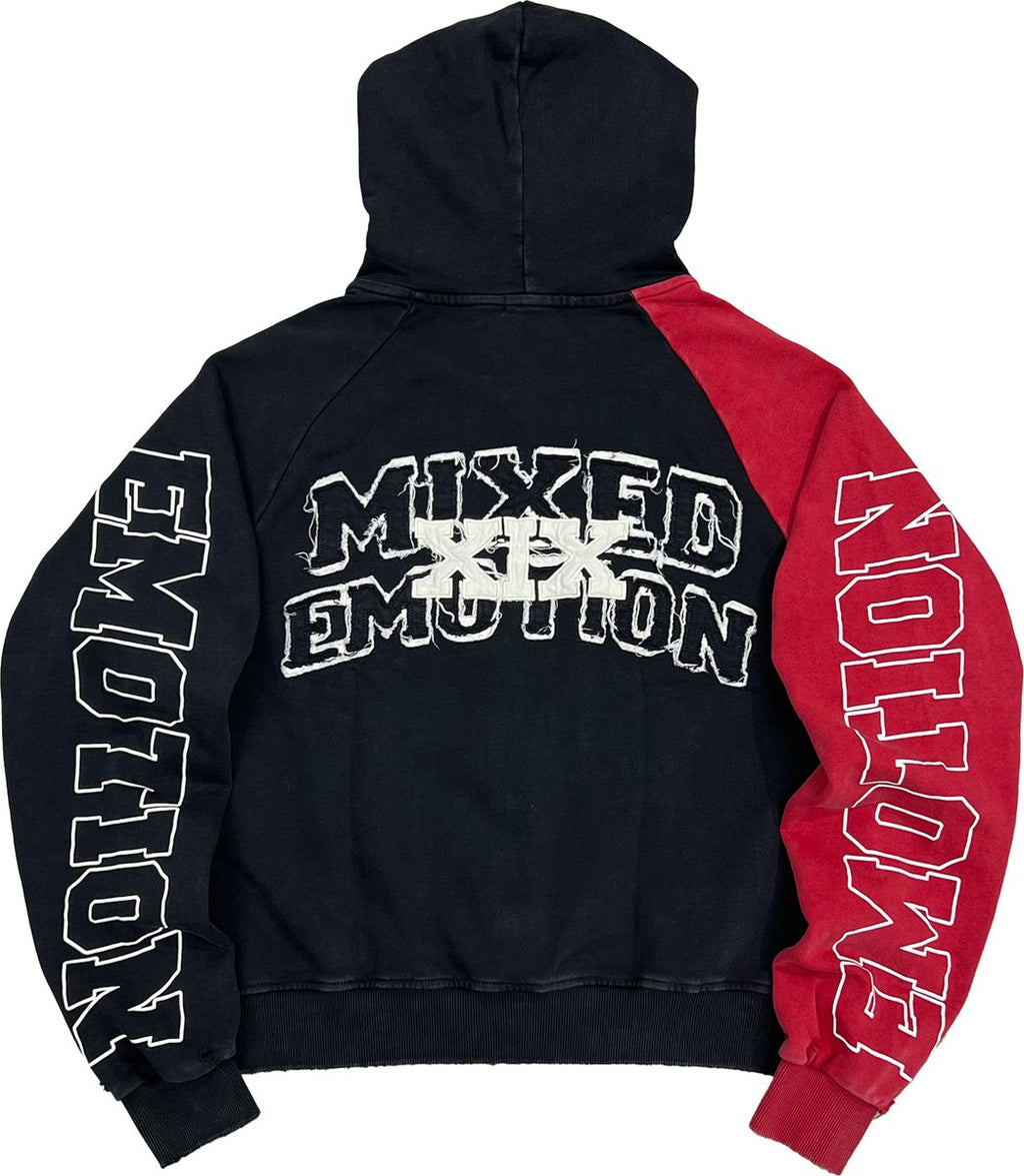 RED SPLIT DECISION HOODIE