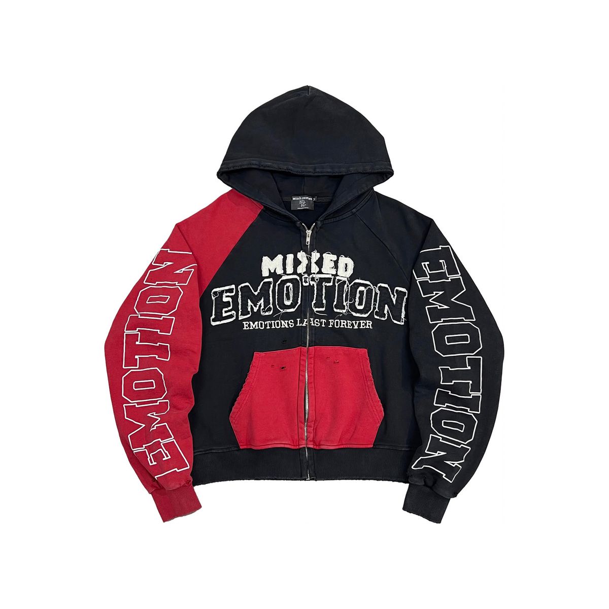 RED SPLIT DECISION HOODIE