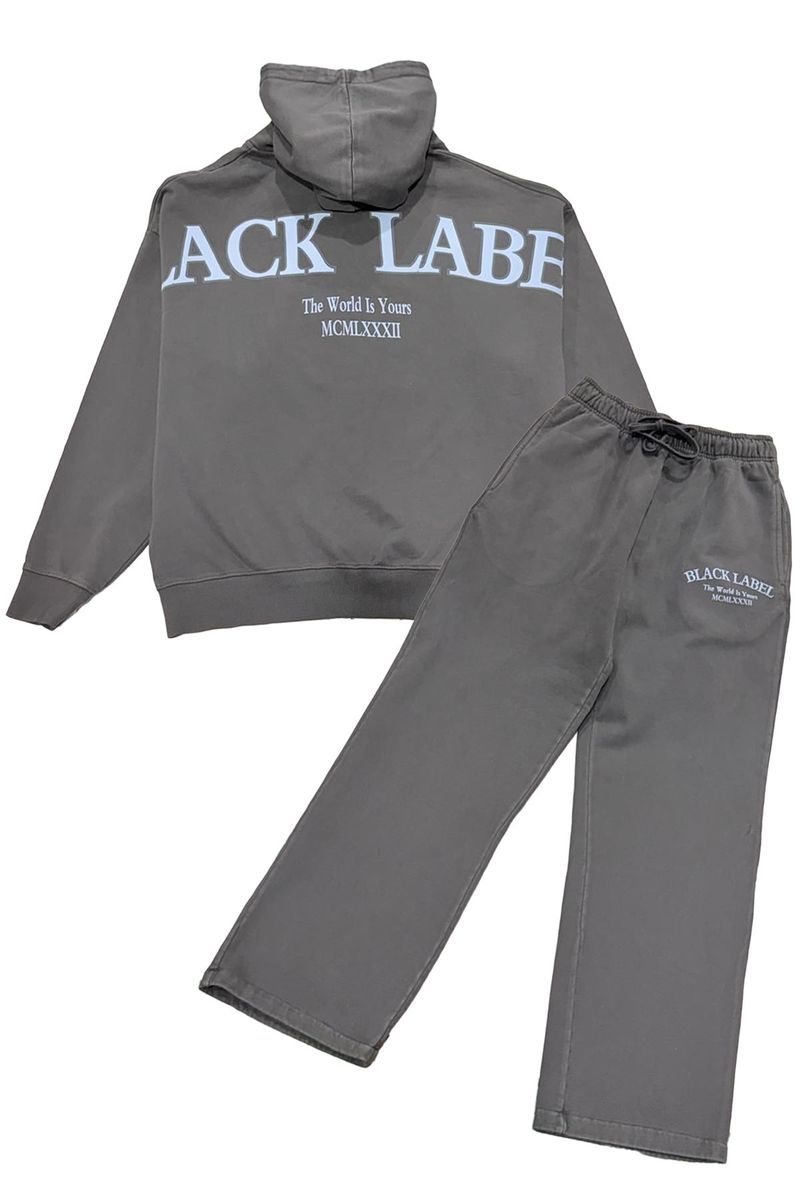 BLACK LABEL CHARCOAL JOGGER SET