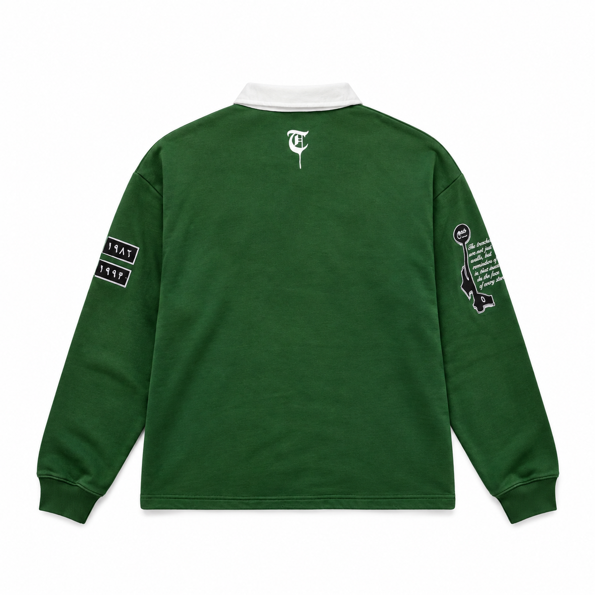 KHANDAQ LONG SLEEVE POLO - GREEN