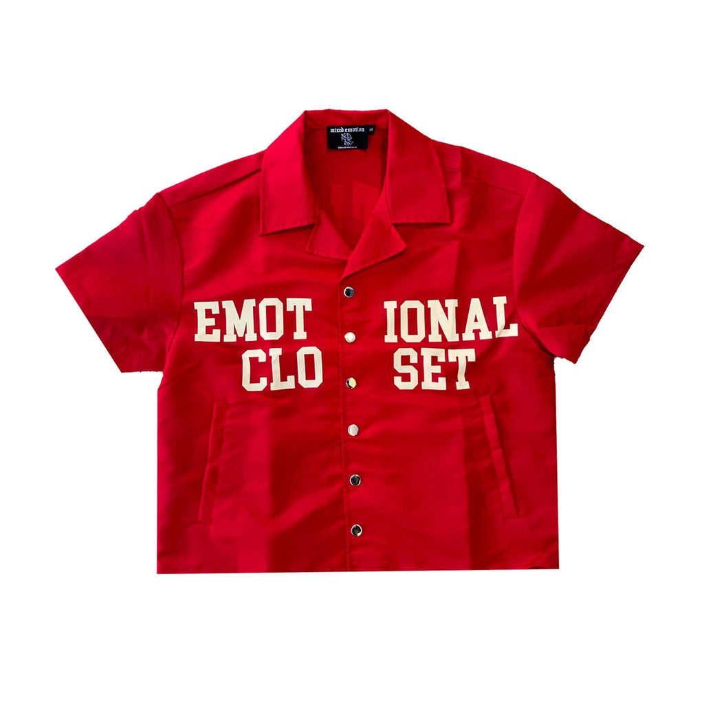 MIXED EMOTION| RED BACKYARD BUTTON UP