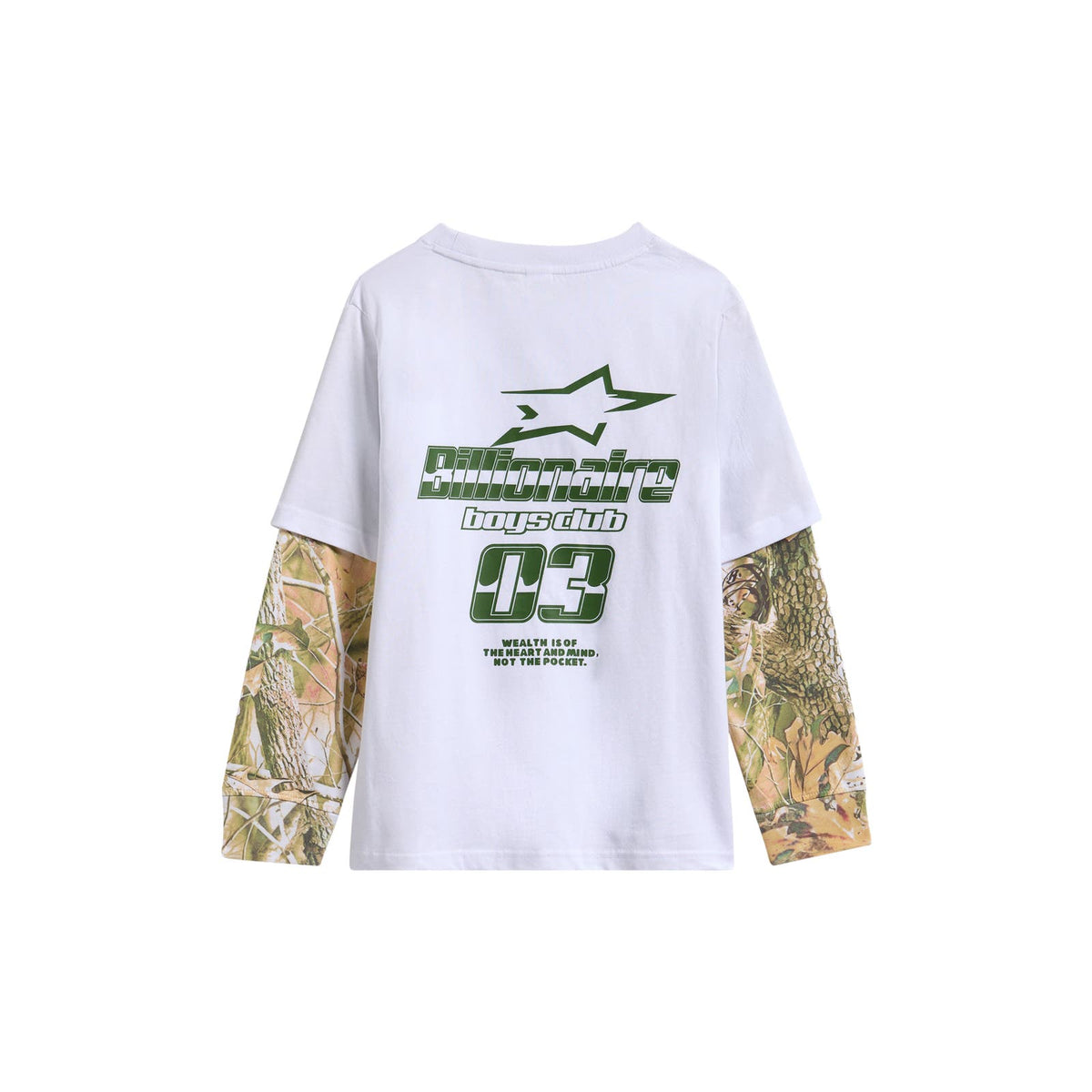 KIDS BB DIRT LONG SLEEVE KNIT white back view