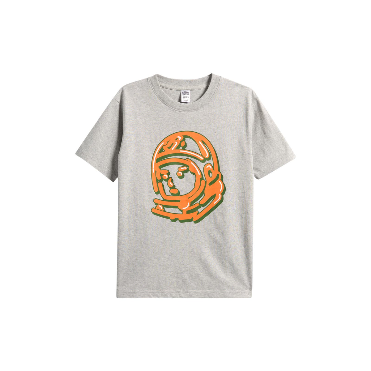 KIDS BB HELMET T-SHIRT heather grey front view