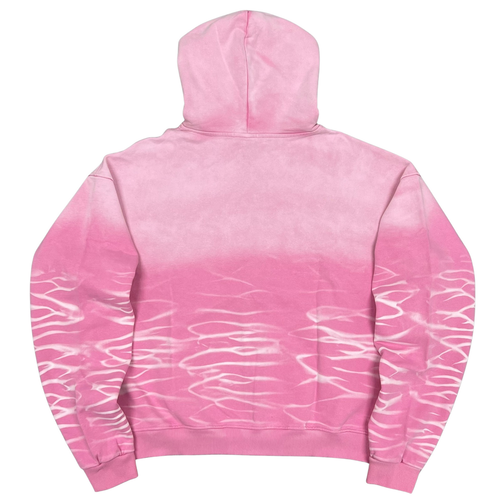 ECLIPSE ZIP-UP HOODIE - Pink - back flat lay