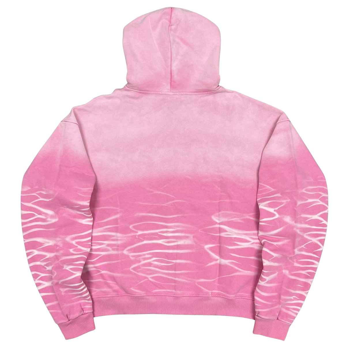 ECLIPSE ZIP-UP HOODIE - Pink - back flat lay
